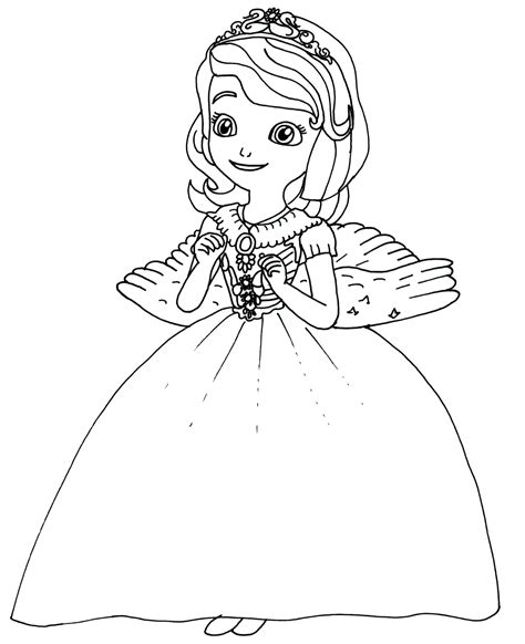 Princess Sofia The First Coloring Pages at GetDrawings | Free download