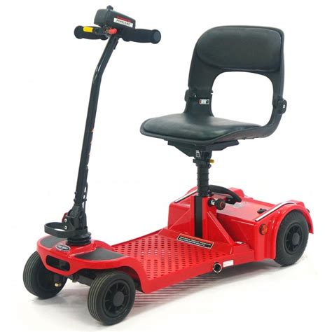 Pro Rider Easyfold Deluxe Portable Mobility Scooter Red