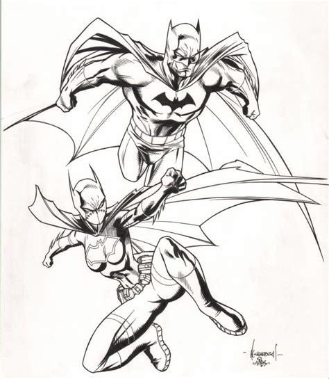 Batman And Batgirl Garza Vines In Drew Johnston S Commissions And
