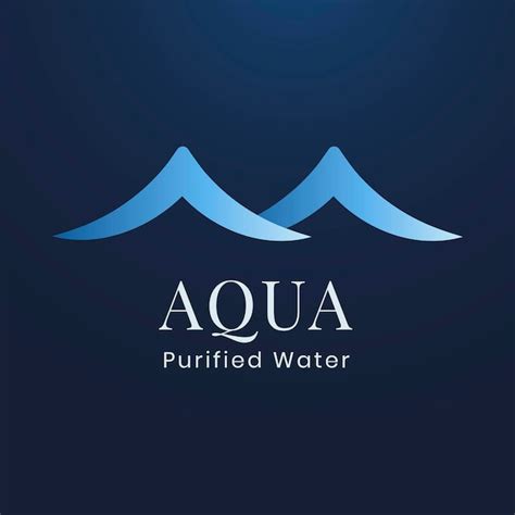 Free Vector Aqua Business Logo Template Water Company Creative Blue