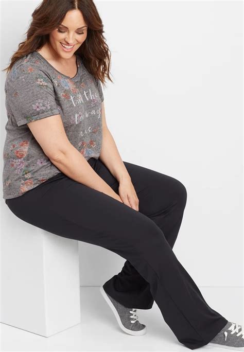 Plus Size Bootcut Yoga Pant Maurices