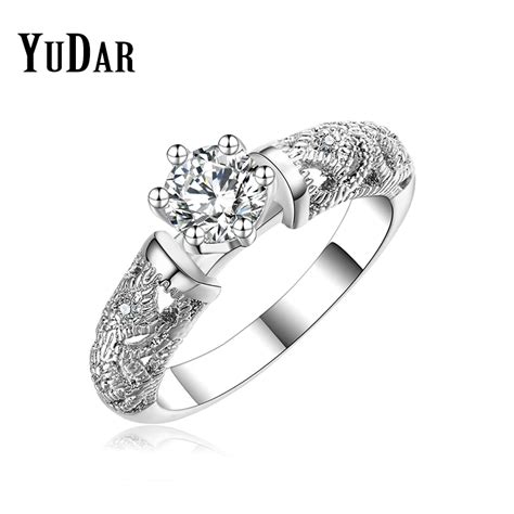 Yudar Classic Round Cubic Zircon Engagement Wedding Bands Ring Best Ts Rings Bridal Jewelry
