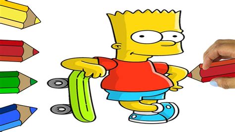 Dibujos De Bart Simpson En Patineta Aprende A Dibujar A Bart Simpson De
