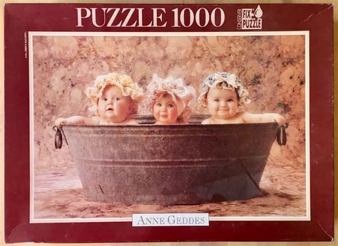 1000 Educa Washtub Trio Anne Geddes Rare Puzzles Anne Geddes