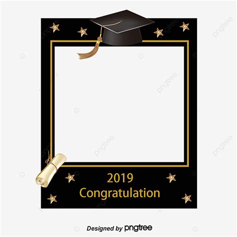 Simple Hand Drawn Graduation Photo Border 2019 Graduation Hand