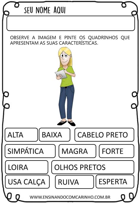 Liste Suas Características Físicas E Psicológicas