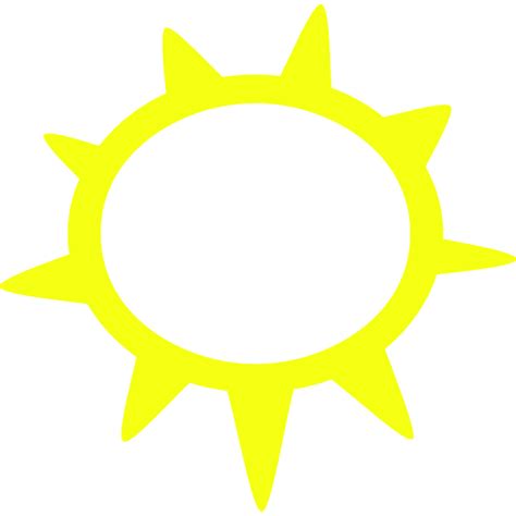 Sunny Weather Symbol Vector Image Free Svg