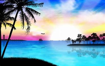 Tropical Desktop Sunset Beaches Wallpapers Nature Code