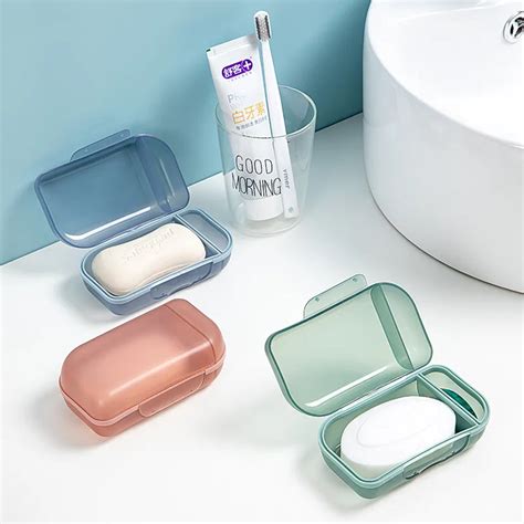 Soap Holder Box Case Container Portable Travel Soap Dish Shampoo