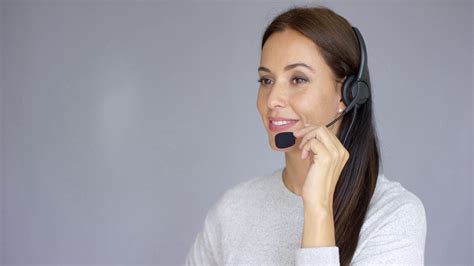 Friendly Female Call Center Agent Providing Stock Footage Sbv 310471469
