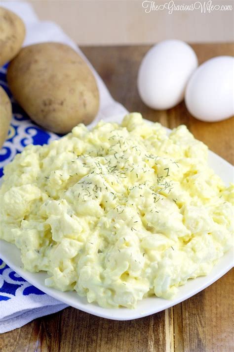 Mix mayonnaise, celery, onion, vinegar, mustard, salt, and pepper together in a large bowl. Deviled Egg Potato Salad Recipe | The Gracious Wife