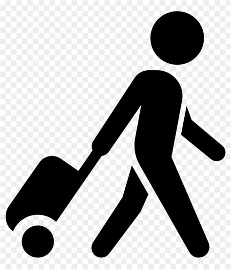Person Icons Luggage Traveling Icon Free Transparent Png Clipart