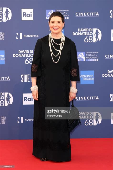 Isabella Rossellini Attends The 68th David Di Donatello Red Carpet On