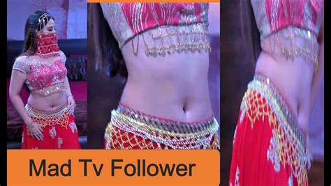 Alisha Panwar 1 Hot Navel Dance Red Ghagra Choli Mad Tv Follower