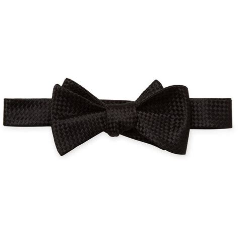 J S Blank And Co Mens Formal Embroidered Bow Tie Black Mens Formal