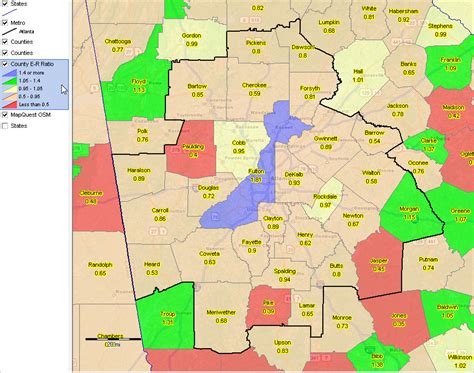 Metro Atlanta Zip Code Map Maps Database Source Images