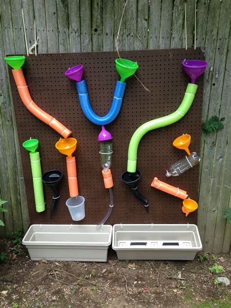 Do It Yourself Water Wall Made From Peg Board Dollar Store Pool