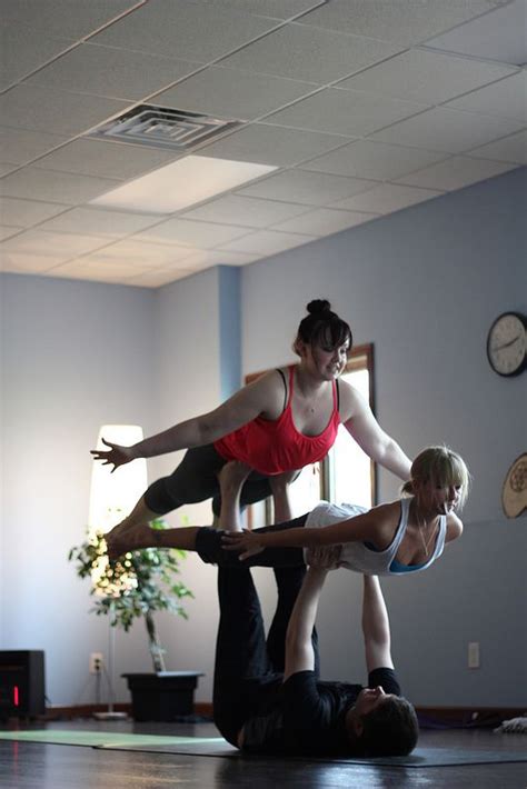 Acro Yoga Flyers Are In Bird Pose Partner Yoga Acro Yoga Yoga