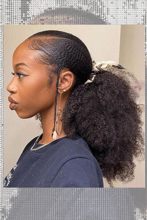 11 Trendy Natural Hair Ponytail Styles For 2024 Hibiscus Roots