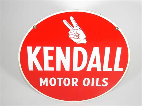 Vintage Kendall Motor Oils Tin Sign