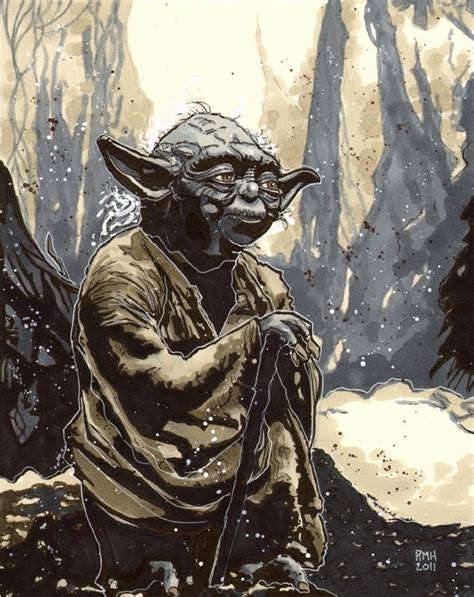 Yoda Por Rich Hennemann Star Wars Art Star Wars Pictures Star