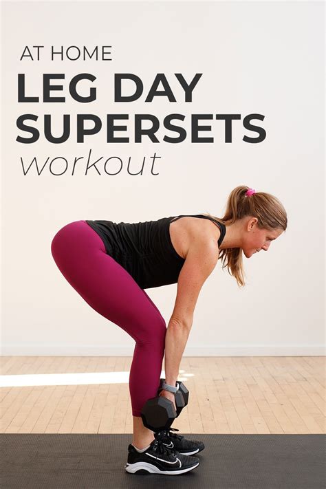 Minute Leg Supersets Workout At Home Video Nourish Move Love