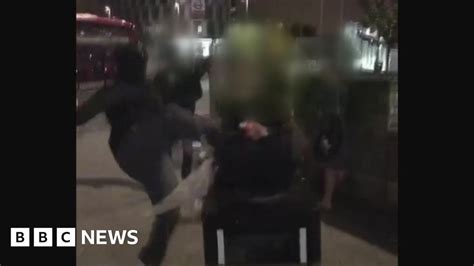 Homeless Man Kicked Video Investigated By Police Bbc News
