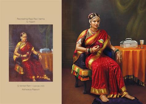 In Pics What Makes This Recreation Of Famous Painter Raja Ravi Varmas