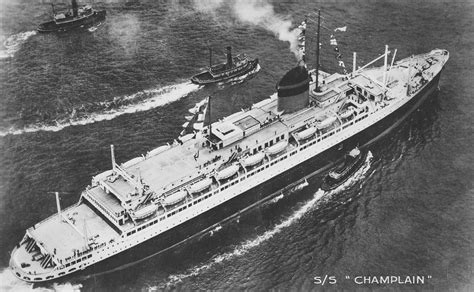 The Steamship Champlain Was A Cabin Class Ocean Liner Built By