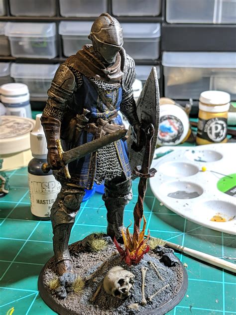 3D printed Elite Knight I painted : minipainting