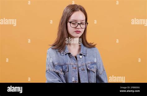 Beautiful Teenage Girl Nods Her Head In Sign Of Approval Stock Video Footage Alamy