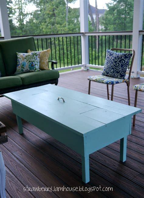 Sold and shipped by sunnydaze décor. Porch Coffee Table with Built-in Cooler | Outdoor decor ...