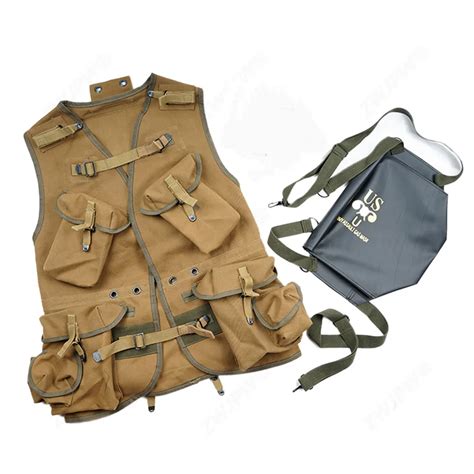 Ww2 Us Army Basic D Day Assault Troop Package Khaki Euipment Conbination In Hiking Vests From