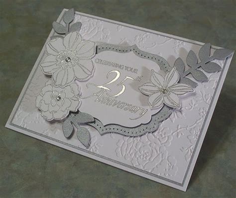 Handmade 25th Anniversary Card Stampin Up Secret By Whimsyartcards