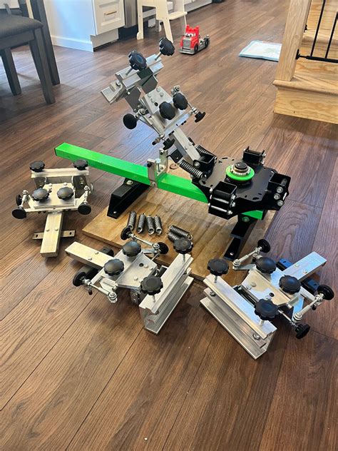 Riley Hopkins 4 Color 1 Station Silk Screen Printing Press With XY