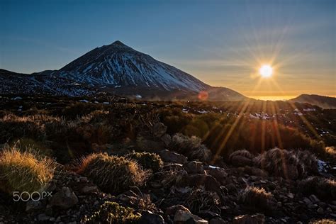 Sunset In The Teide Mountain In Tenerife Spain By Manuel Millares