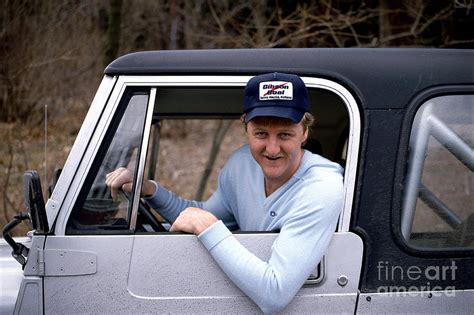 Larry Bird Poses In His Truck Photograph By Ken Regan Fine Art America