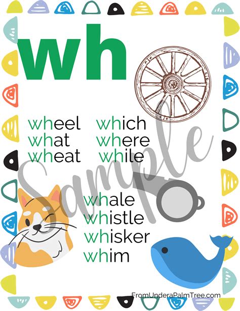 Wh Digraph Words