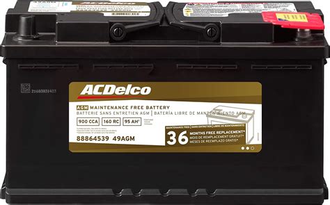 Acdelco 49agm Professional Agm Automotive Bci Group 49 Battery