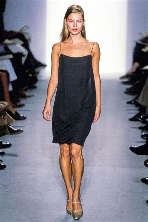 21 Times Kate Moss Ruled The Calvin Klein Runway 90s Slip Dress