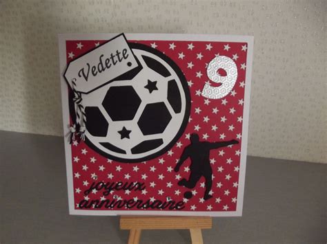 Carte d'anniversaire" FOOT étoiles" anniversaire, anniversaire