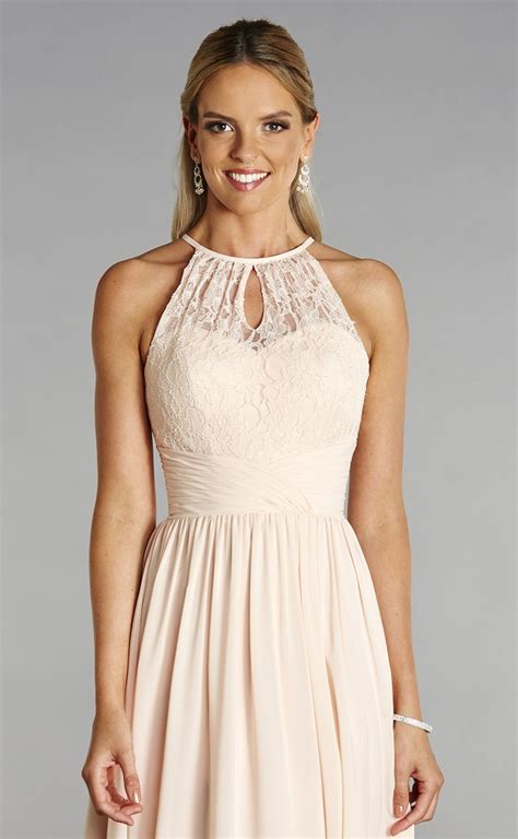 Chiffon Lace Halter Neck Prom Dress At Ball Gown Heaven