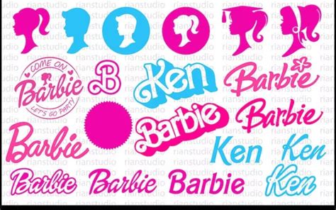 Barbie Svgs And Pngs Bundle Doll Svgs And Pngs Logo Cricut Etsy Uk