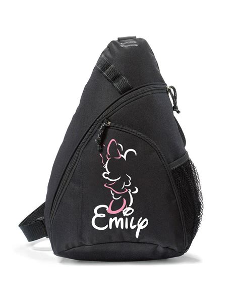 Disney Backpack Minnie Mouse Bag Personalized Sling Bag Disney Bag Minnie Mouse Sling Bag Minnie