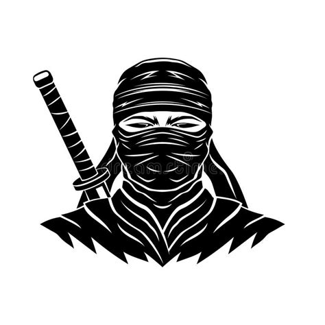Ninja Man Sign Warrior Stock Vector Illustration Of Battle 28529854