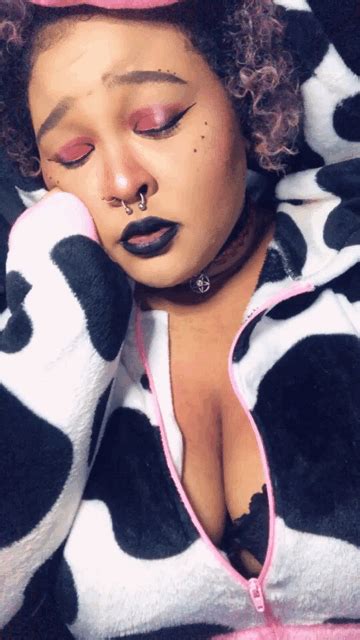 Black Cow Ahegao Cum Slut Lutama