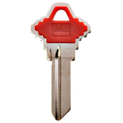 Hy Ko Sc1 Blank Schlage Color Head Key 13005sc1 The Home Depot