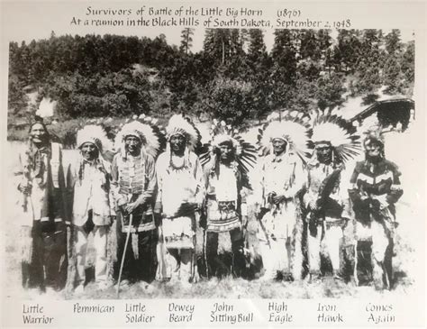 Survivors Of Battle Of The Little Bighorn At A Reunion In The Black