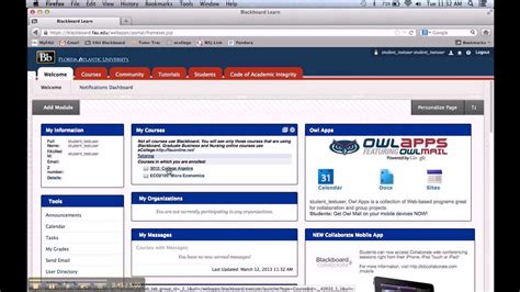 How To Login To Fau Blackboard Collaborate Instructional Video Youtube