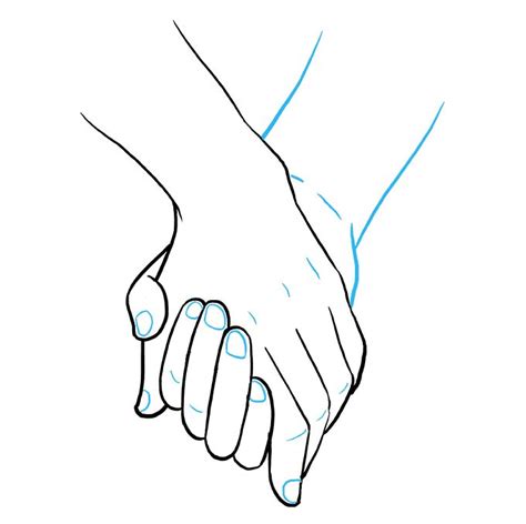 How To Draw Holding Hands Really Easy Drawing Tutorial How To Draw Hands Drawing Tutorial